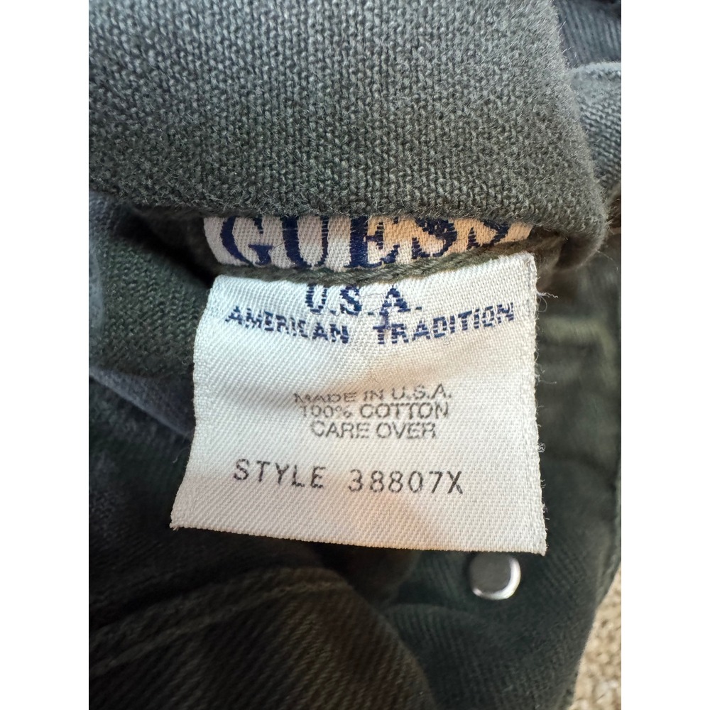 Vintage Guess Denim Trucker Jacket Green 80s 90 Men's Size XXXL - Picture 4 of 7